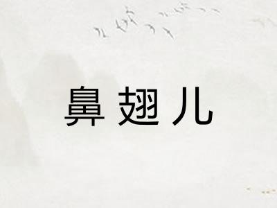鼻翅儿