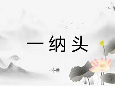一纳头