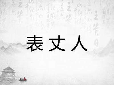 表丈人 表丈人
