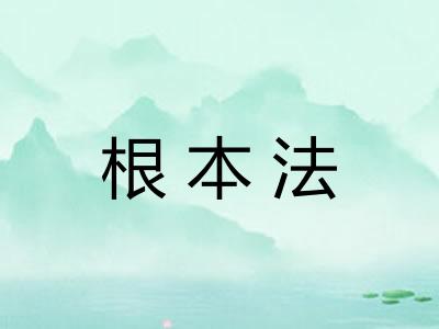根本法