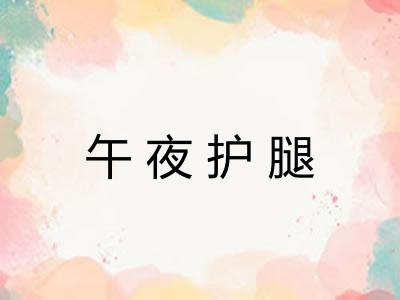 午夜护腿