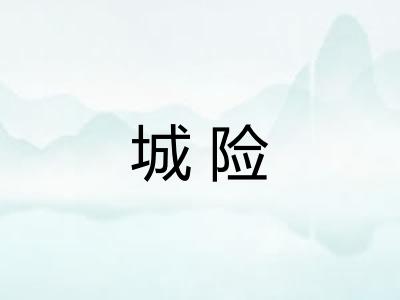 城险