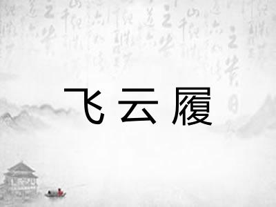 飞云履