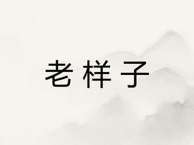 老样子