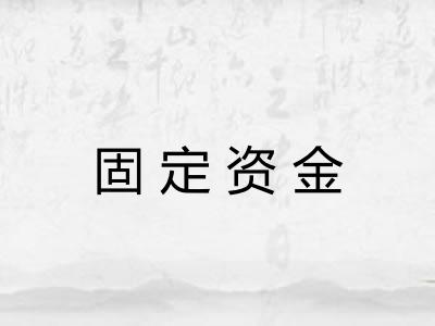 固定资金