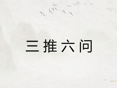 三推六问