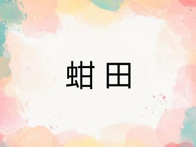 蚶田