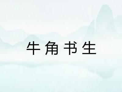 牛角书生