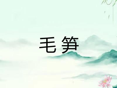 毛笋