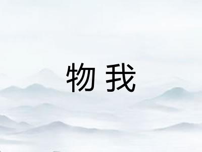 物我