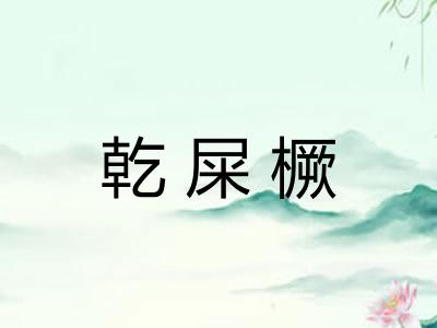 乾屎橛 乾屎橛