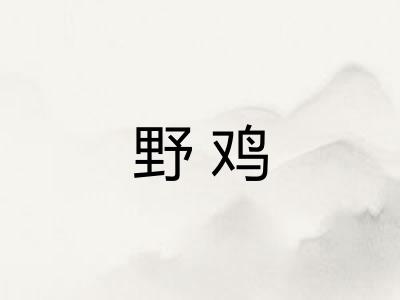 野鸡