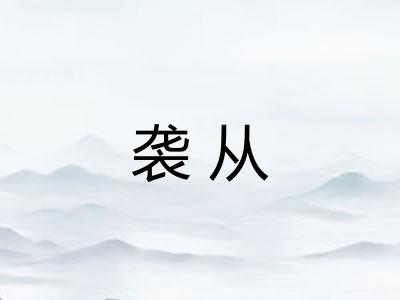 袭从
