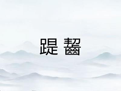 踶齧