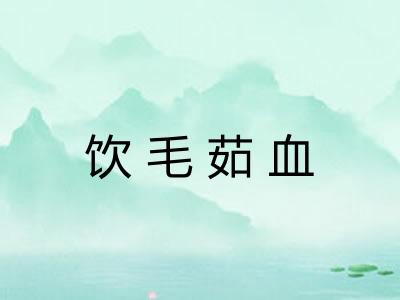 饮毛茹血
