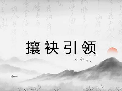 攘袂引领
