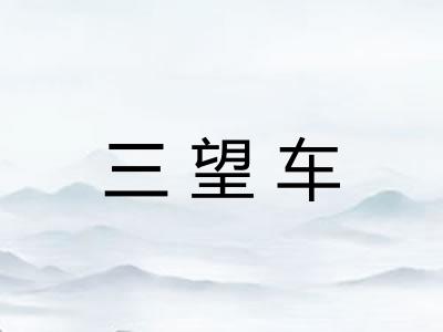 三望车