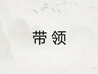 带领