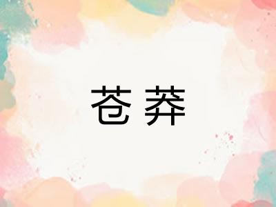 苍莽