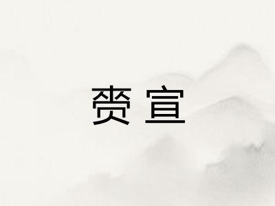 赍宣
