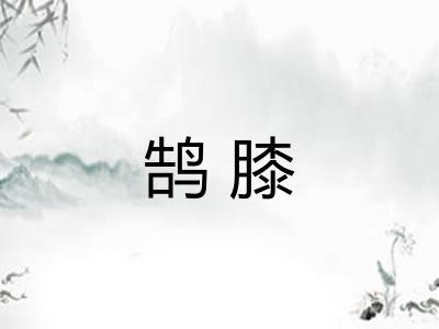 鹄膝