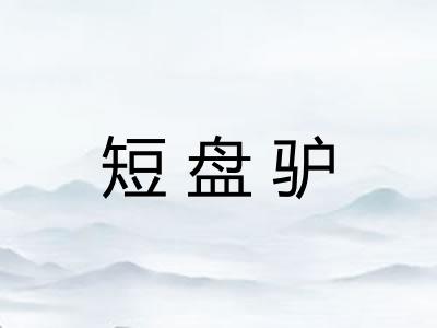 短盘驴