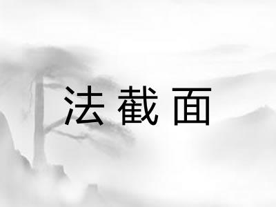 法截面