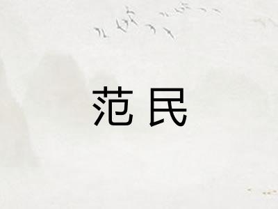 范民