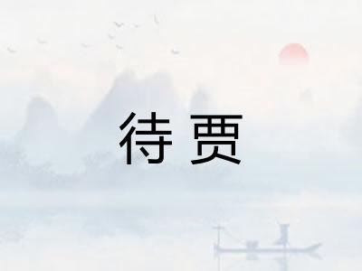 待贾