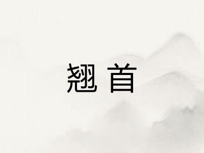翘首
