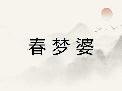 春梦婆