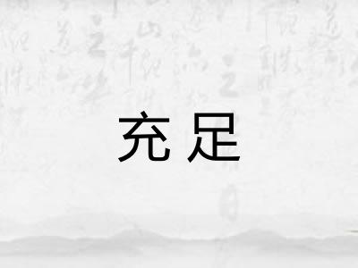 充足