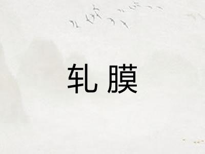 轧膜