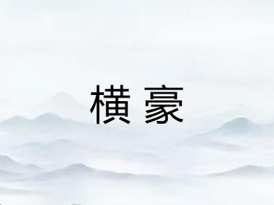 横豪