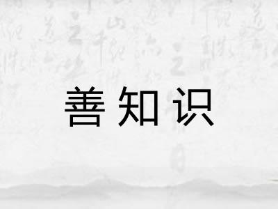 善知识