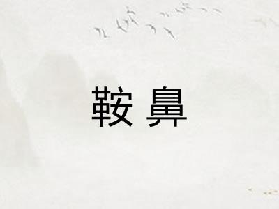 鞍鼻