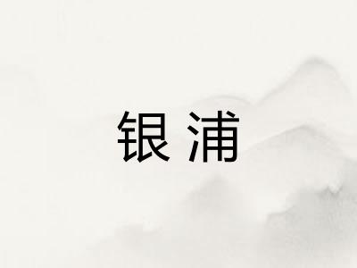 银浦