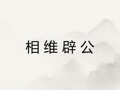 相维辟公