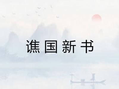 谯国新书
