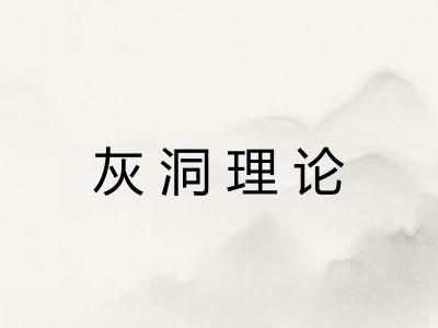 灰洞理论