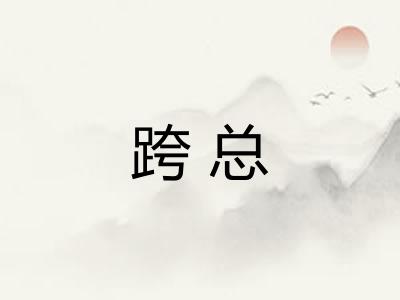 跨总
