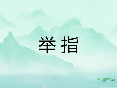 举指