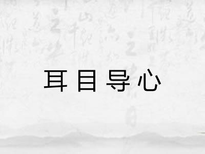 耳目导心