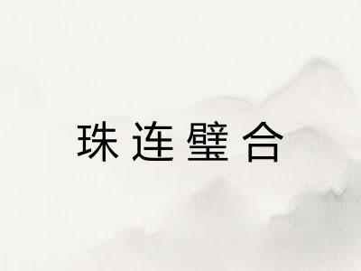 珠连璧合
