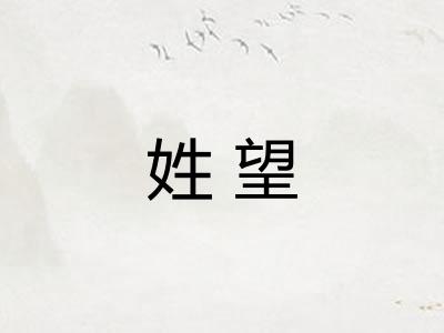 姓望