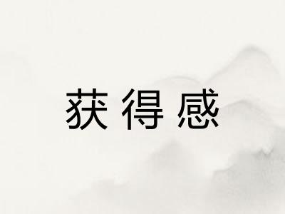获得感