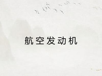 航空发动机 航空发动机
