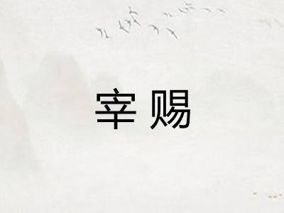 宰赐
