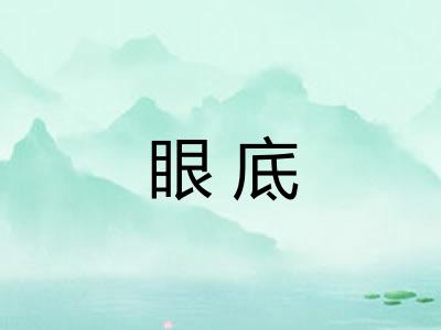 眼底