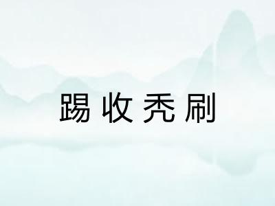 踢收秃刷